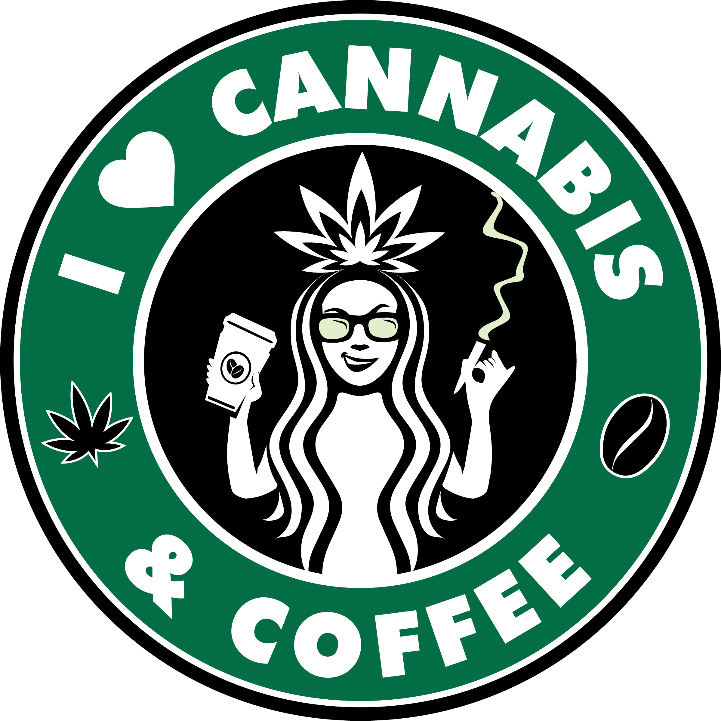 I Love Cannabis and Coffee