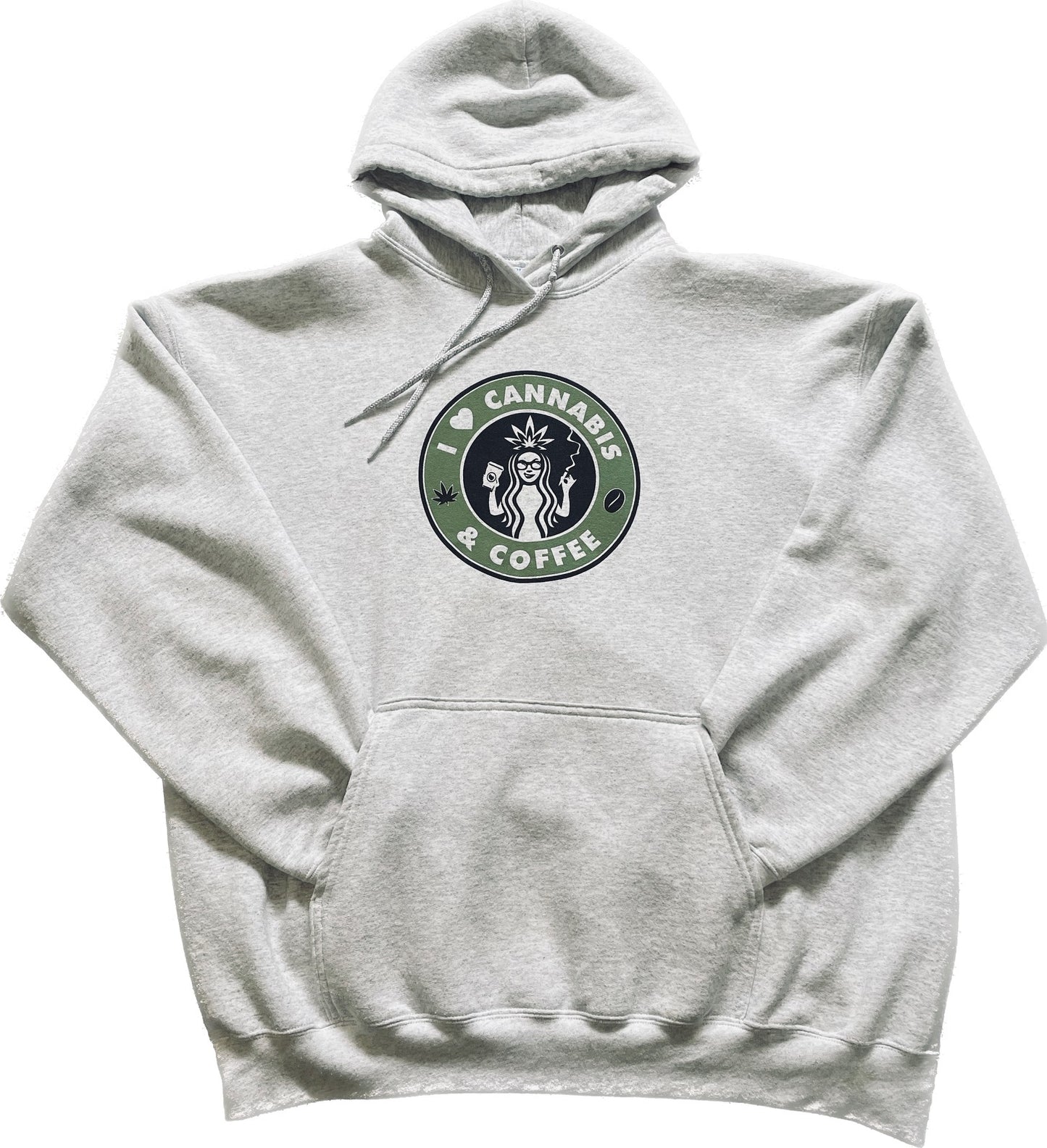 Two Color (His) cannabis and coffee Hoodie